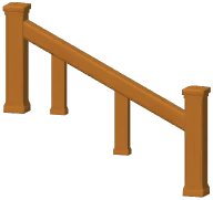 Short Wooden Handrail