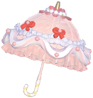 Frosted Cream Long Umbrella