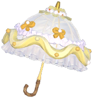 Frosted Cream Long Umbrella