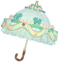 Frosted Cream Long Umbrella
