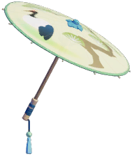 Crane & Pine Oil-Paper Umbrella