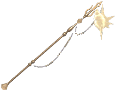 Celestial Beaded Shell Staff