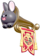 Bunny Trumpeter Bubble Machine