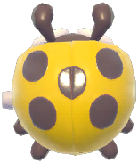Yellow Clockwork Ladybug