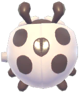 White Clockwork Ladybug