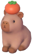 Capybara & Orange Lamp
