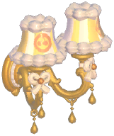 Cream Double-Head Wall Lamp
