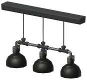 Industrial Triple-Headed Pendant Lamp