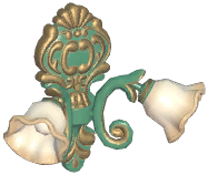 Farmhouse Double-Headed Flower Wall Lamp