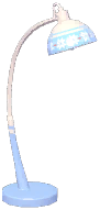 Snowflake-Trim Floor Lamp