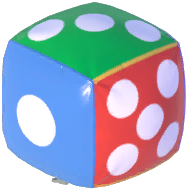 Inflatable Rainbow Dice