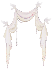 Sparrow-adorned Tulle Archway