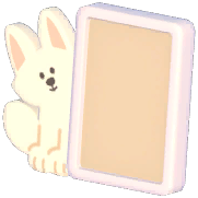White Fox Photo Frame