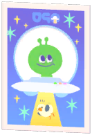 Visitor from Beyond Photo Frame