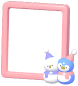 Snowman & Penguin Photo Frame