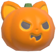 Huge Kitty Pumpkin Head