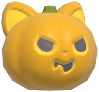 Huge Kitty Pumpkin Head