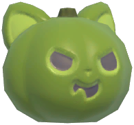 Huge Kitty Pumpkin Head