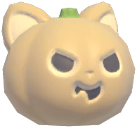Huge Kitty Pumpkin Head