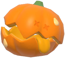 Huge Broken Pumpkin Head