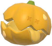 Huge Broken Pumpkin Head