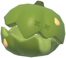 Huge Broken Pumpkin Head