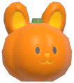 Bunny Pumpkin Head