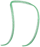 Banana Loop Roller Coaster Track
