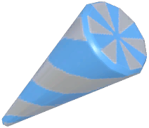 Large Indigo Party Popper