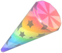 Large Rainbow Party Popper