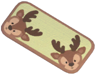 Deer Wood Fiber Rug