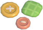 Scattered Fabric Buttons
