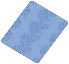 Light Blue Ripple Rug