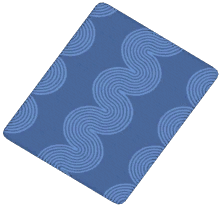 Dark Blue Ripple Rug