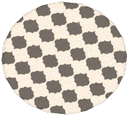 Simplistic Round Brown Rug