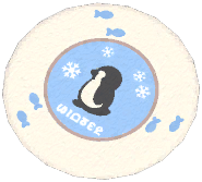 Penguin Stroll Round Rug