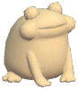 Frog Sand Sculpture