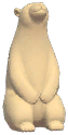 Polar Bear Sand Sculpture