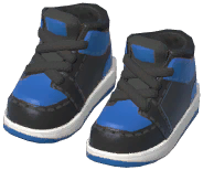 Black-Trimmed Basketball Shoes