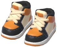 Black-Trimmed Basketball Shoes