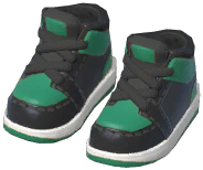 Black-Trimmed Basketball Shoes
