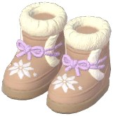 Snowflake-Trim Snow Boots