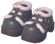 Fur-Trimmed Platform Shoes