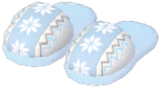 Snowflake Vertical Striped Slippers