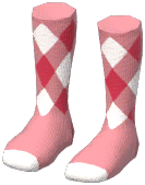 Argyle Knee Socks