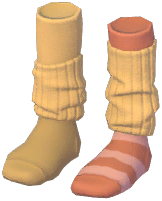 Faux Two-Piece Loose Socks