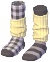 Faux Two-Piece Loose Socks