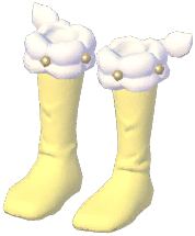 Cream Fur-Trim Socks