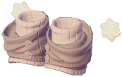 Floating Star Striped Leg Warmers