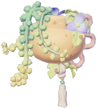 Gold Sand Flower Vine Watering Can